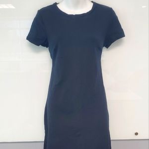 GUC Old Navy Black CottonT-shirt Dress Sz M, Bust Darts with Stretch
